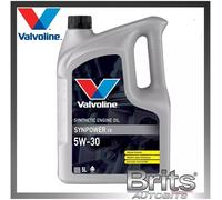 Valvoline SynPower FE 5W30 Fully Synthetic Engine Oil 5L A1/B1, A5/B5 SL, CF