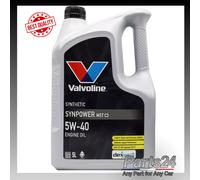 Valvoline SynPower MST C3 5W-40 5w40 Fully Synthetic Engine Oil 5L