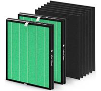 VALZONE 2 Pack 150 True HEPA Filter Replacement Sets for Coway Airmega 150 Air-Purifier, 2 *Green True HEPA and 4 *Active Carbon Filters, Part Number AP-1019C-FP