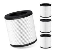 VALZONE 4-Pack M05 B-D02L HEPA Filter Compatible with MOOKA B-D02L & KOIOS B-D02L & VEWIOR B-D02U Air- Purifiers, 3-in-1 H13 True HEPA Air Filter for MOOKA Air Puri fiers Replacement Filter B-D02L