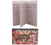 Vama Fashions Crystal Forehead Tilki Sticker kumkum Multicolour Stone Bindi Book Small Size for Ladies (Small Stone Bindi Book 372 bindis)-Self-Adhesive