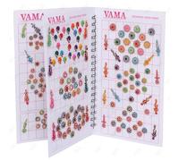 VAMA FASHIONS Multicolour Designer Glitter Shaded Crystal Diamond Stone Sticker Bindis Booklet for Women - 504 Designer Bindi Book