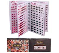Vama Fashions Multicolour Plain Glitter Sparkle Shaded Crystal Diamond Stone Bindi Booklet Sticker for Women (Designer Bindi Book)