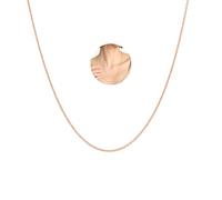VAMA FASHIONS Simple Anti Tarnish Rose Gold Stainless Steel Western Cable Necklace Chain Neck Chains for Girls - 22 Inches - 1mm Thin Thickness