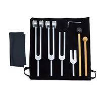 Vamend 128Hz - Vibration Set, Aluminum Alloy Fork Set Fork Set | 128C OM136.1 MI528 4096C TAUNAGE FOURK Meditation Sound Therapeutic Tuning Tool