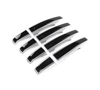 Vamhhx Car Inside Door Handle 8X Car Door Handle Cover Trim Replacement for Range for Rover Vogue Evoque Sport for Land for Rover for Discovery 5 2017-2021 Car Interior Door Handles(Black Silver)