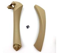 Vamhhx Car Inside Door Handle Inner Door Handle Panel Sedan Pull Trim Cover 51417230850 51419150335 51419150340 for BMW E90 E91 for 3-Series Car Interior Door Handles(Beige(on The Right))