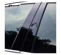 Vamhhx Car Rubber Sealing Strips For Kia For Optima K5 JF 2016~2020 Bright Black B C Column Decal Molding Pillar Posts Sticker Accessories 6Piece Car Window Trim Cover Car Door Rubber Seal(Black)