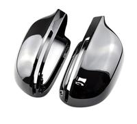 Vamhhx Door Wing Mirror Cover For A4 B8 For A6 C6 For A5 8T For Q3 For A3 8P Rearview Side Mirror Caps S Line Real Carbon Fiber Cover Side Wing Mirror Cover(Bright black-B8)