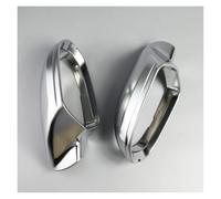 Vamhhx Door Wing Mirror Cover For A6 C7 S6 RS6 2013+ Matte Chrome Silver Rearview Mirror Cover Protection Cap Car Styling Car Mirror Cover Side Wing Mirror Cover(Without Side Assist)