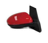 Vamhhx Door Wing Mirror Cover For Mazda 2 DE 2007 2008 2009 2010-2014 Car Exterior Door Rearview Side Mirror Assembly No Electric Folding Accessories Side Wing Mirror Cover(Only Right Red)
