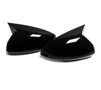 Vamhhx Door Wing Mirror Cover Rearview Side Mirror Cover Sticker Cap Trims Exterior Accessories For VW For POLO 2018 2019 2020 2021 2022 2023 Side Wing Mirror Cover(Gloss Black)