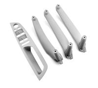 Vamhhx for BMW E70 E71 for X5 for X6 2007-2013 LHD 4PieceS Set Left Front Driver's Seat Interior Door Armrests Pull Handle Kit Inner Door Handle(Gray 4Pieces LHD)