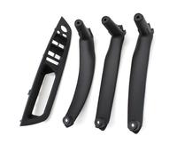 Vamhhx for BMW for X5 for X6 E70 E71 E72 2007-2013 4PieceS Kit LHD RHD Inner Driver Door Window Switch Armrest Cover Pull Handle Inner Door Handle(Black LHD 4PieceS)