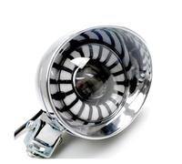 Vamhhx Front Motorcycle Light Chrome Universal LED Head Light Spot Lamp 12V Headlamp Auxiliary Spotlight Scooter Off-road Touring MHead Lamp