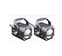 Vamhhx Front Motorcycle Light Headlight Fog Lights Led Auxiliary Driving Light Spotlight Headlamp 60W Dual Color Hi Low Beam Farol Moto Lamp MHead Lamp