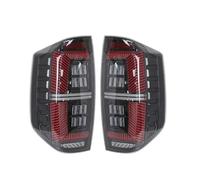 Vamhhx Rear Tail Light Assembly 12V Tail Light Assembly For Toyota For Tundra 2014-2017 2018 2019 2020 2021 Sequential Turn Signal Brake Fog Lamp LED DRL Rear Lights(Clear)