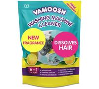 Vamoosh 6-in-1 Washing Machine Cleaner Dissolves Hair Eliminates Bad Odours Removes Deep Clean Leaves Smelling Fresh Antibacterial Descales Lemon