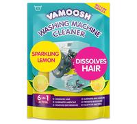 Vamoosh 6-in-1 Washing Machine Cleaner, Dissolves Hair, Eliminates Bad Odours, Removes Limescale, Deep Clean, Leaves Smelling Fresh Lemon, SinglePack