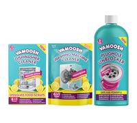 Vamoosh Dishwasher Cleaner, Washing Machine Cleaner & Drain Unblocker Bundle - 600ml Sink Unblocker (2 Doses), 1 Dishwasher Cleaner & 1 Washing Machine Cleaner - Dissolves Food & Hair