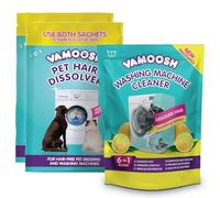 Vamoosh Pet Hair Dissolver 2x100g and 6-in-1 Washing Machine Cleaner 1x150g