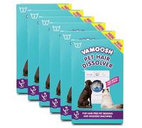 Vamoosh Pet Hair Dissolver- Pet Hair Remover for Washing Machines, 18x100g (6 Boxes) Removes Odour Dissolves Dog, Cat, Horse, Animal Fur, Cleans Bedding in Washing Machine, Easy to Use Up to 18 Washes