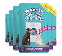 Vamoosh Pet Hair Dissolver - Pet Hair Remover for Washing Machines, 6x100g, Removes Odour Dissolves Dog, Cat, Horse, Animal Fur, Cleans Bedding in Washing Machine, Easy to Use, Up to 6 Washes