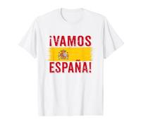 ¡Vamos España! A Cool Spain Flag Proud Spanish Fans Pride Value Graphic T-Shirt, Men, White, M