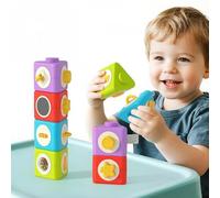 Vamotto Baby Toys Busy Stack-Up Activity Cube for Toddlers 0-2 Years