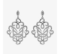 Vamp London Ladies Hidden Mask Fancy Silver Earrings HM038-SI-C