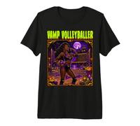 Vamp Volleyballer Vampire Volleyball Player Team Black Girl Premium T-Shirt