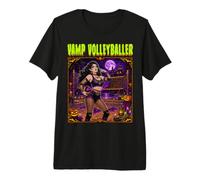 Vamp Volleyballer Vampire Volleyball Player Team Coach Girls Premium T-Shirt