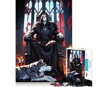 Vampire And His Wolf 1000 Piece Jigsaw Puzzles Mind Challenge Toy High Precision Die Cut Amusing Challenge for Waiting Time (50x75cm)
