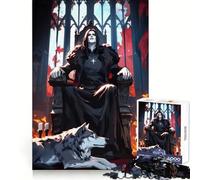 Vampire And His Wolf 1000-piece Puzzle for Teenagers Brain Strength Peaceful Escape Firm Interlock Joyful Xmas (38x52cm)