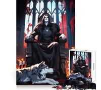 Vampire And His Wolf Jigsaw Puzzles for Adults1000 Piece Strategic Think Soothing Hobby Precise Fit (50x75cm)