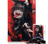Vampire Anime Cat Girl 1000 Piece Jigsaw Puzzle for Adults Strategic Think Mind Calming Fun Precise Fit (38x52cm)