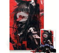 Vampire Anime Cat Girl Adults 1000 Piece Jigsaw Puzzle Analytical Skill Soft Distraction Tight Join Cozy Xmas Gift (38x26cm)