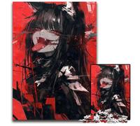 Vampire Anime Cat Girl Jigsaw Puzzles for Adults 1000Piece Wooden Jigsaw for Parents Lovers Friends Age 14 1000 PCS(38x26cm)
