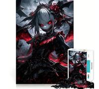 Vampire Bat Anime Girl 1000 Piece Jigsaws Creative Skill Toy Tight Lock No Loose Pieces Bonding Activity for Loved Ones (50x75cm)