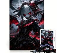 Vampire Bat Anime Girl 1000 Pieces Jigsaw Puzzles for Teenagers Reasoning Practice Calm Recreation Premium Edges Thoughtful Gift (38x52cm)