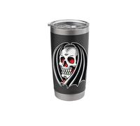 Vampire Bat Gothic Skull Traditional Tattoo Flash Stainless Steel Insulated Tumbler