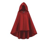 Vampire Cape, Adult, Halloween Costume, Unisex Hooded Cape, Cape Coat with Lacing, Renaissance Cape Jacket, Gothic Robe, Medieval Vintage Robe for Halloween Party, Fancy Dress