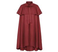 Vampire Cape, Adult, Halloween Costume, Unisex, Wizard Robe, Cape Coat, Long, Wide Cut, Long Knitted Jacket, Gothic Robe, Medieval Fancy Dress, Uniform for Halloween Party