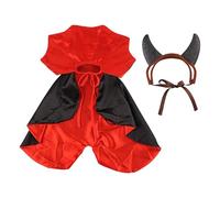 Vampire Cape for Cats Gothic Cosplay Costume with Horn Headband