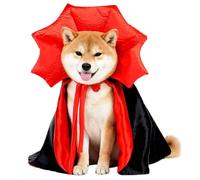 Vampire Cat Costume Bat Adjustabqle Red Black Funny | Vampire Dog Costume for Small Meqdium Cats Puppy, Holiday Celebration Party Festival Event Cosplay