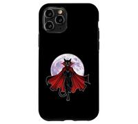 Vampire Cat With Cape and Full Moon Case for iPhone 11 Pro