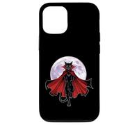 Vampire Cat With Cape and Full Moon Case for iPhone 12/12 Pro