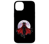 Vampire Cat With Cape and Full Moon Case for iPhone 14 Plus
