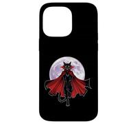 Vampire Cat With Cape and Full Moon Case for iPhone 14 Pro Max