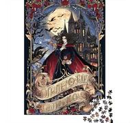 Vampire Chronicles Dark Romance Jigsaw Puzzle for Adults, 1000 Pieces, 52x38cm/1000pcs, White Cardboard, Relaxing Indoor Activity And Time at Home